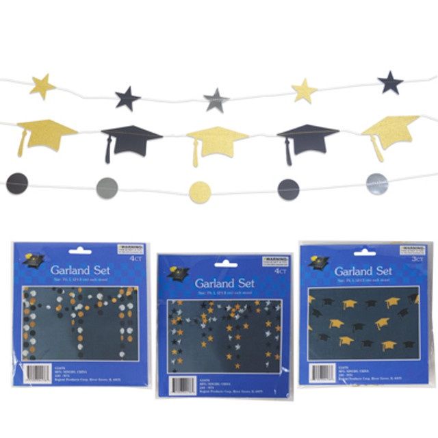 7&#39; Graduation Garland Set Assorted
