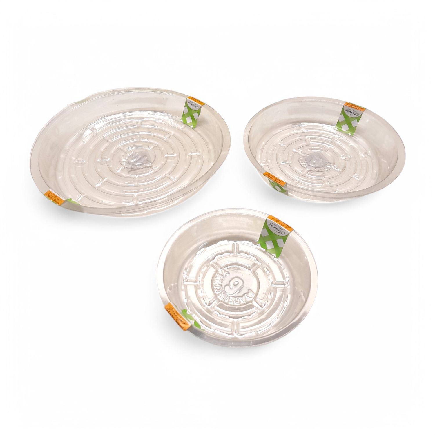 Plastic Planter Saucers Clear Assorted (1 Size)
