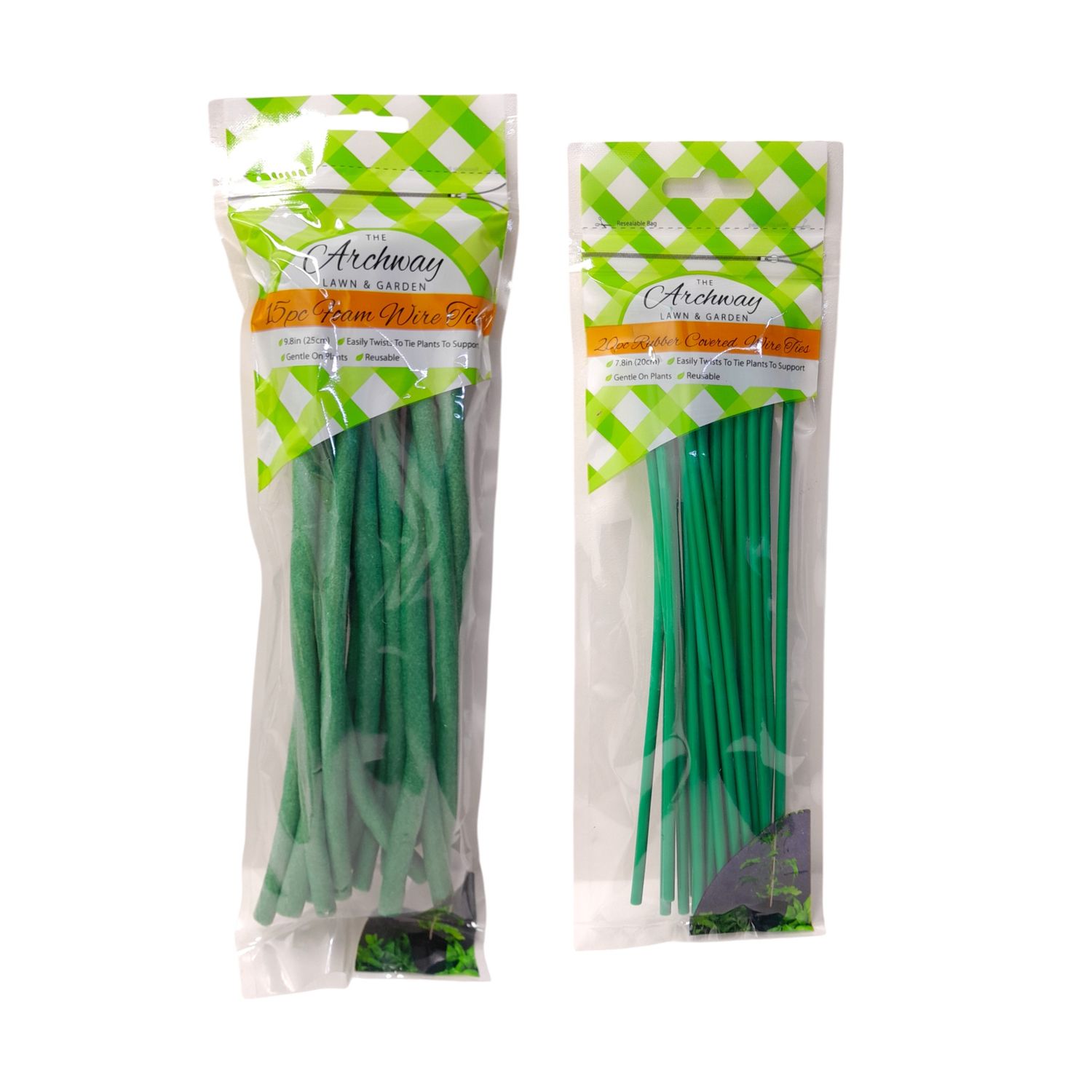 Wire Garden Ties Green Assorted
