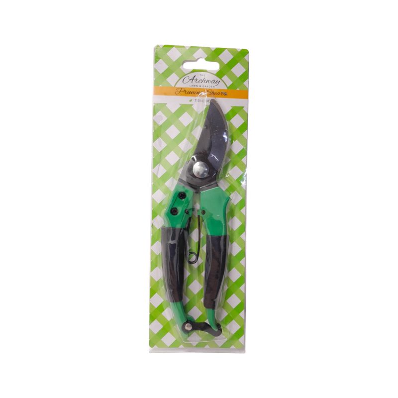 7.5" Pruning Sheers w/Green & Black Handles 7.5" Pruning Sheers w/Green & Black Handles