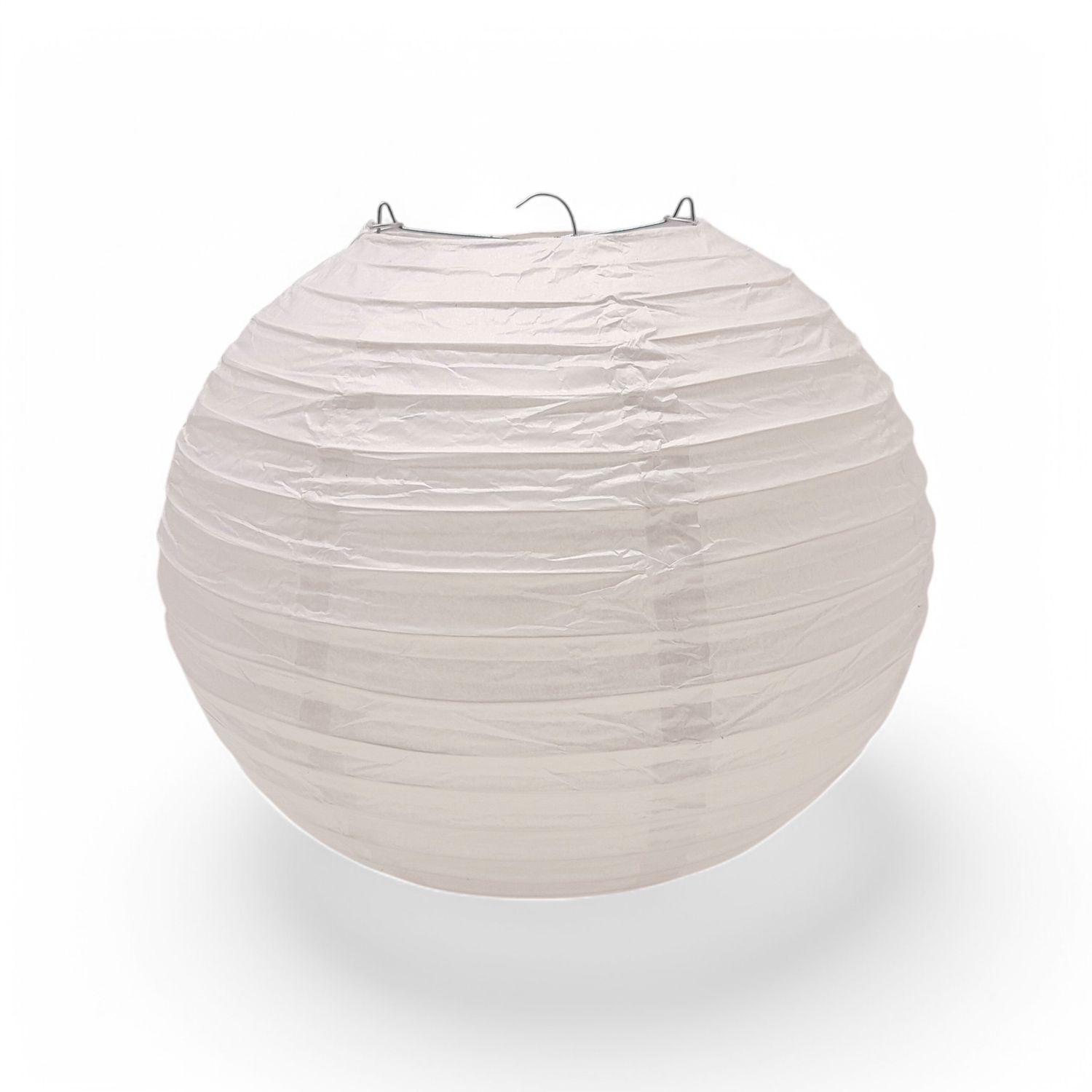 10" Round Paper Lantern White