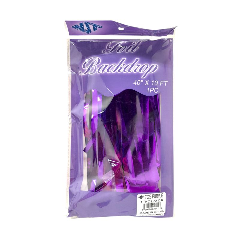 40&quot;x10&#39; Foil Backdrop Purple