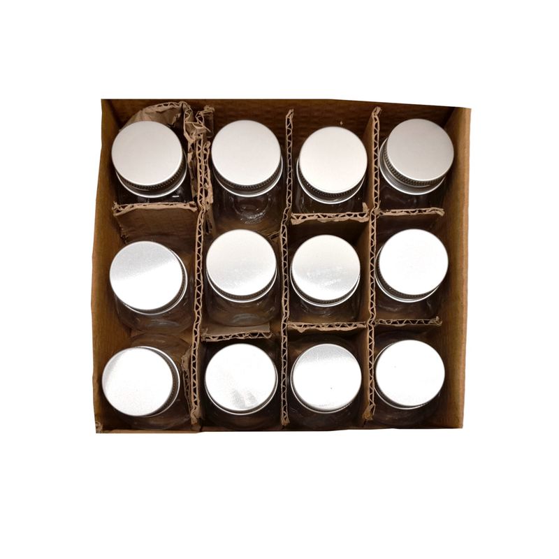 12pc 1.5&quot;x2&quot; Oval Jar (Glass)