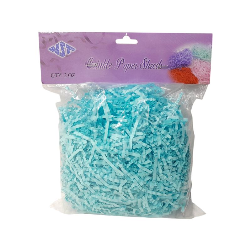 2oz Crinkle Paper Shreds Blue