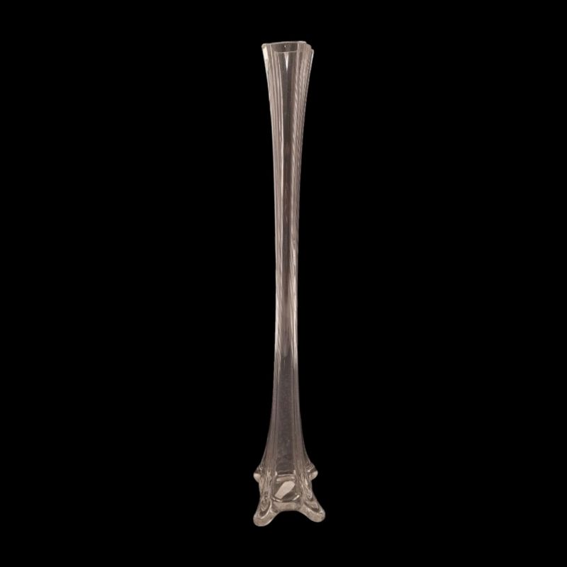 16&quot; Eiffel Tower Vase w/1&quot; Opening (Glass)