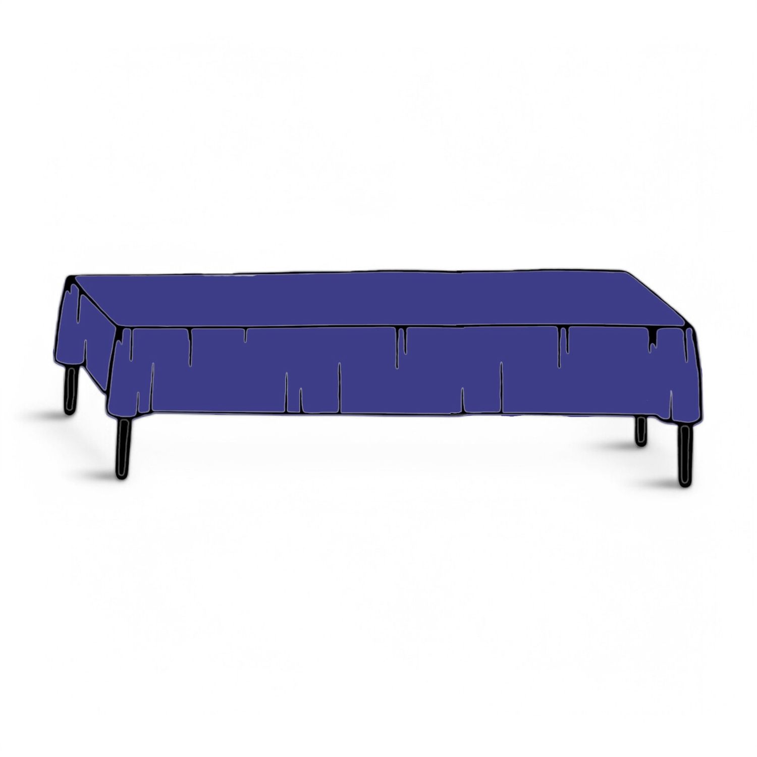 40"x100' Plastic Table Cover Roll  Navy