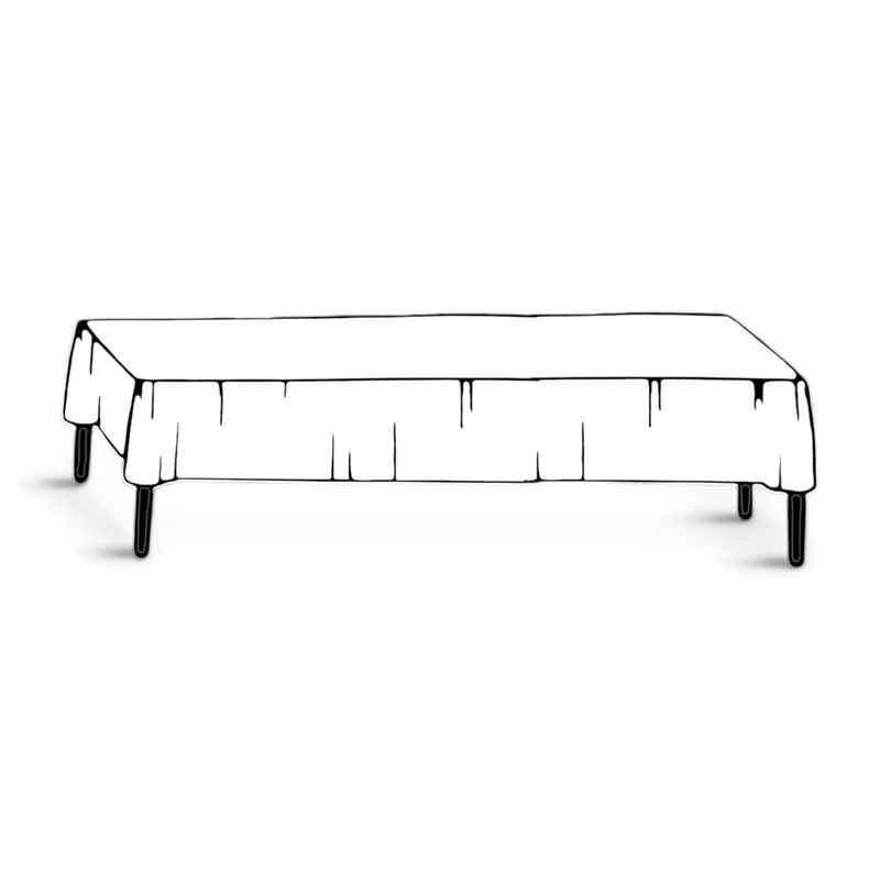 40&quot;x100&#39; Plastic Table Cover Roll White