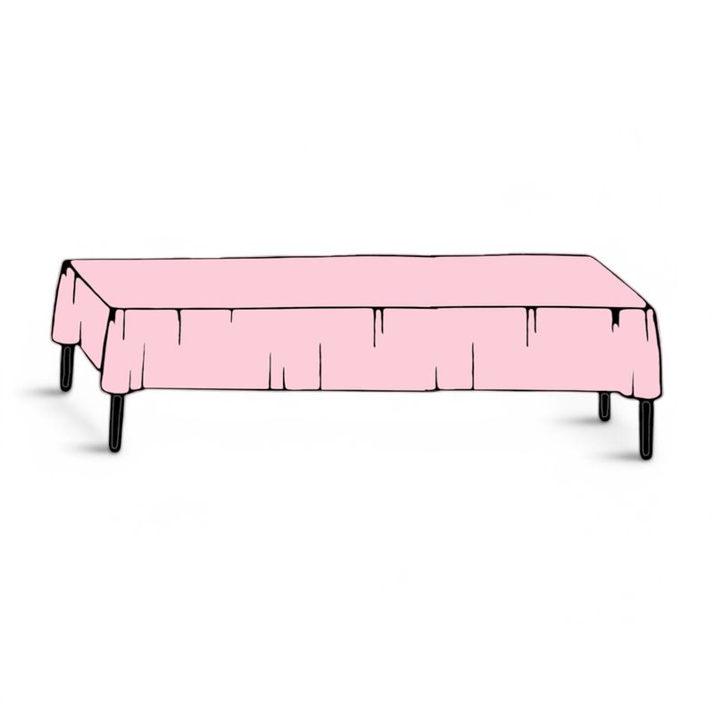 40&quot;x100&#39; Plastic Table Cover Roll  Pink