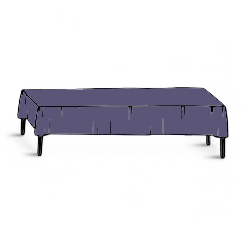 40&quot;x100&#39; Plastic Table Cover Roll Navy