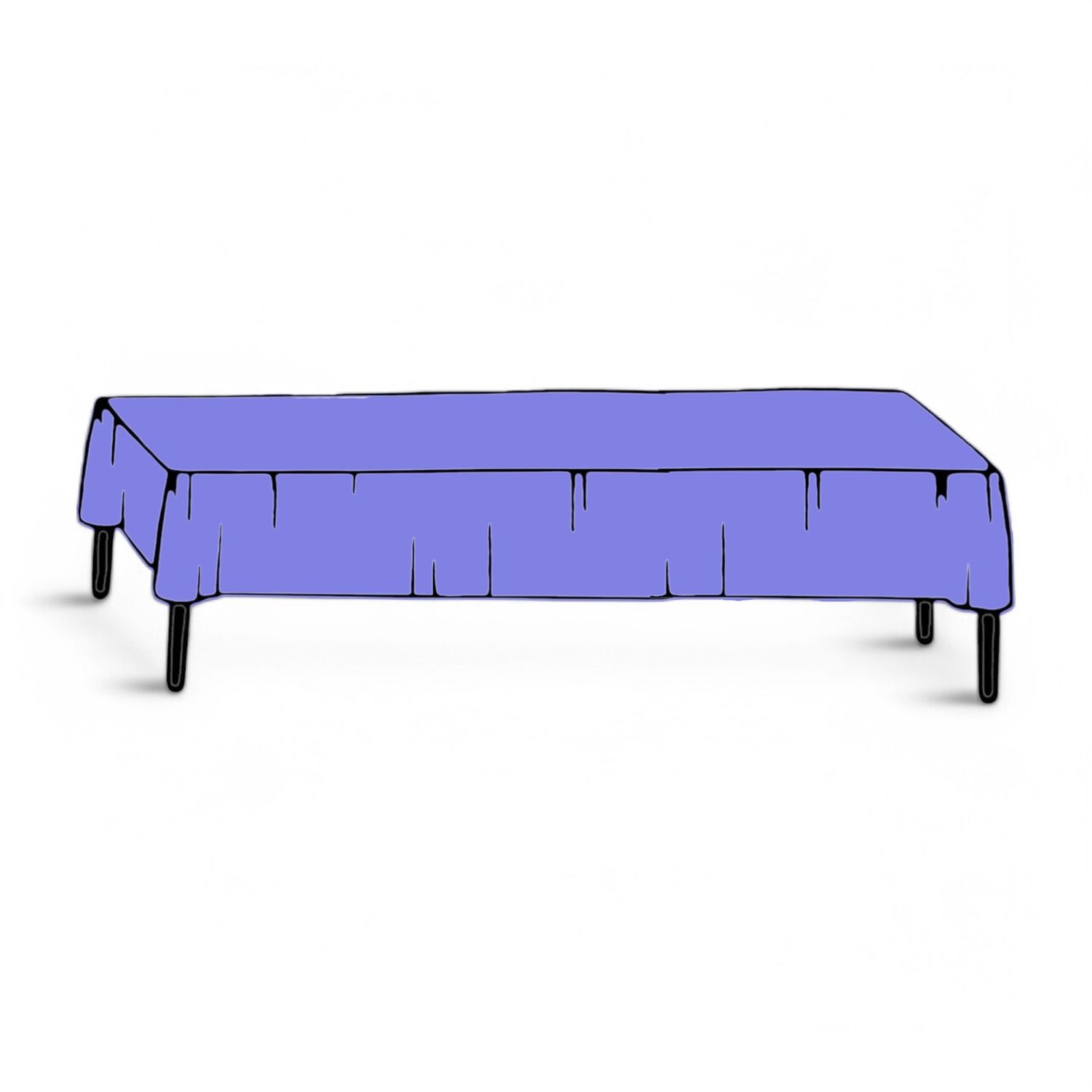 40"x100' Plastic Table Cover Roll Lavender