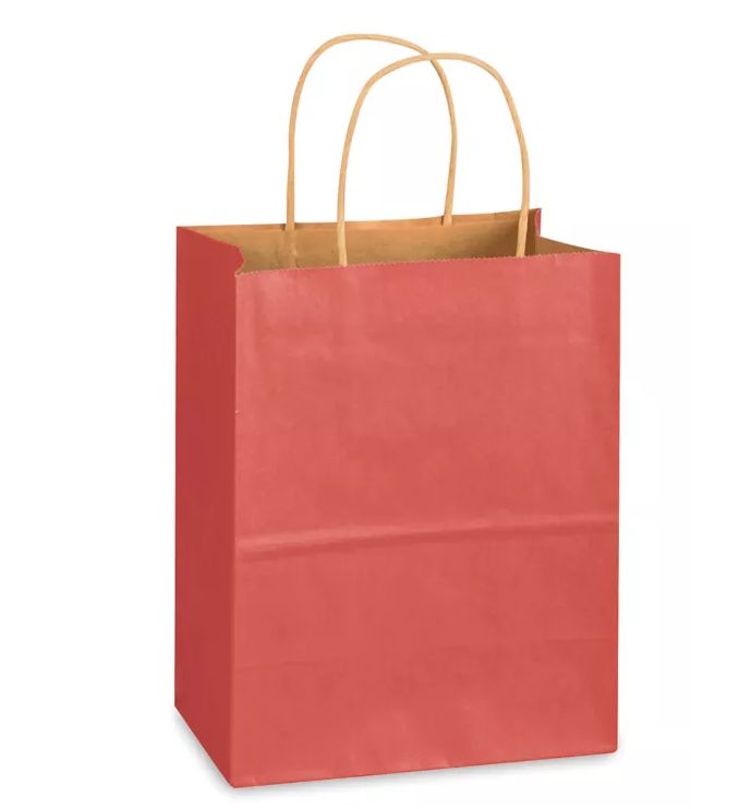 8&quot;x4.5&quot;x10.25&quot; Paper Gift Bag Red