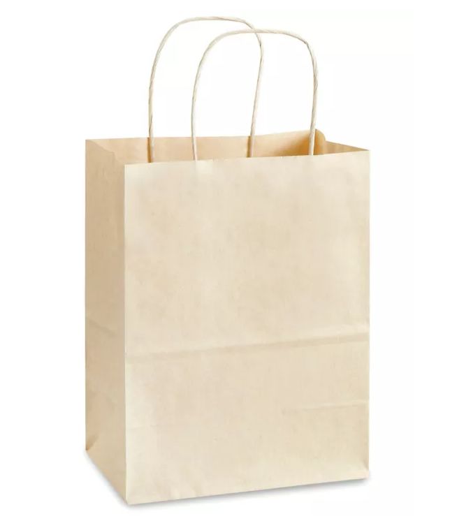 8&quot;x4.5&quot;x10.25&quot; Paper Gift Bag Oatmeal