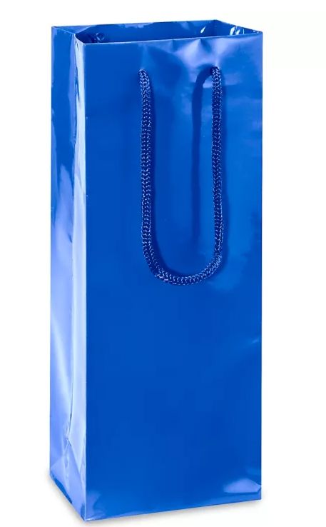 5&quot;x13.25&quot;x3.5&quot; Wine Bag Blue