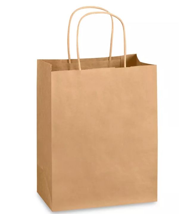 8&quot;x4.5&quot;x10.25&quot; Paper Gift Bag Kraft