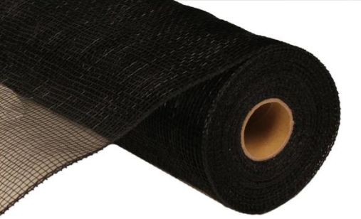 10&quot;x10yd Solid Deco Mesh  Black