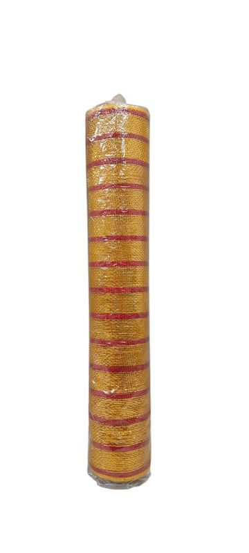 *21&quot;x10yd  Metallic Deco Mesh Red/Gold