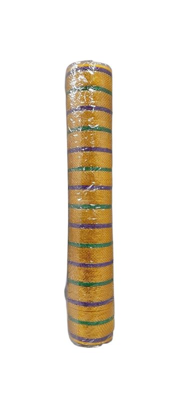 *21&quot;x10yd Metallic Deco Mesh Gold/Purple/Green