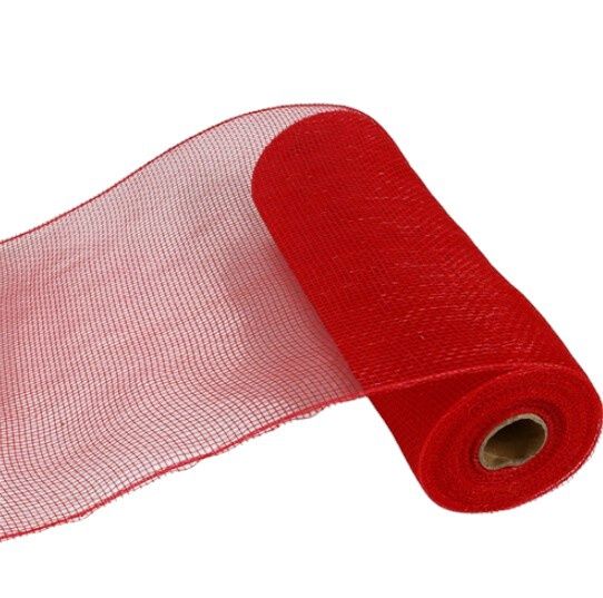 10&quot;x10yd Solid Deco Mesh  Red