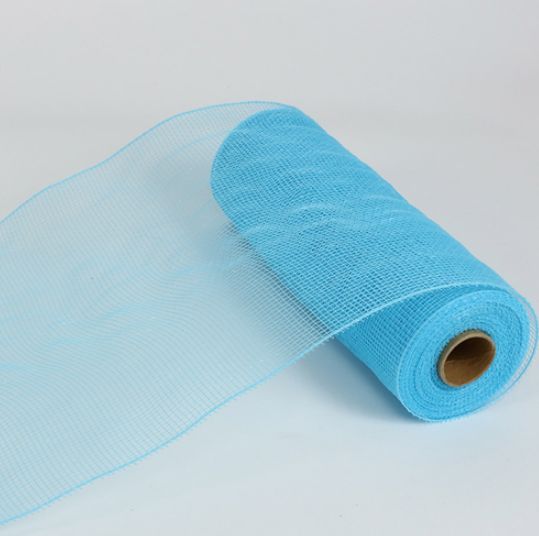 10&quot;x10yd Solid Deco Mesh Blue