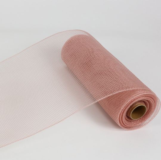 10&quot;x10yd Solid Deco Mesh Rose Gold