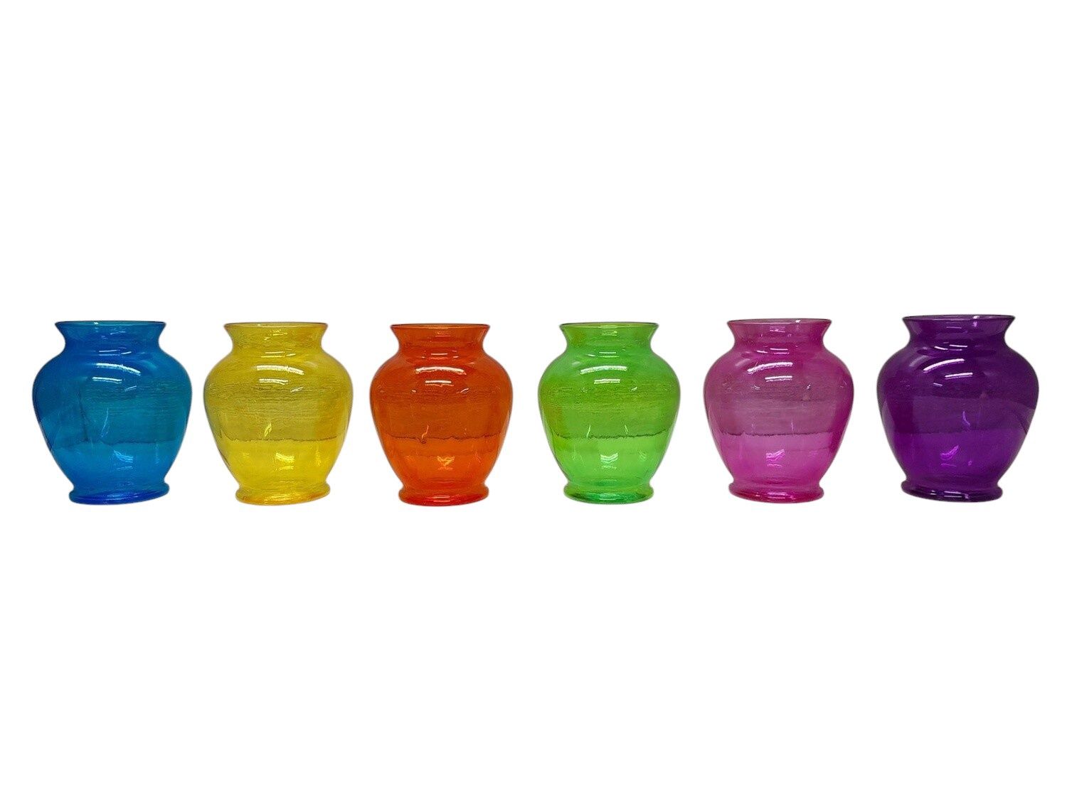6.25&quot; Ginger Vase Assorted (Plastic)
