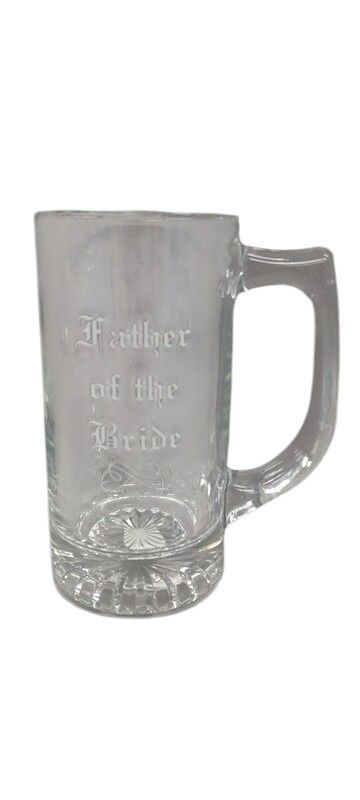 Beer Stein Father Of The Bride Clear/White (Glass)