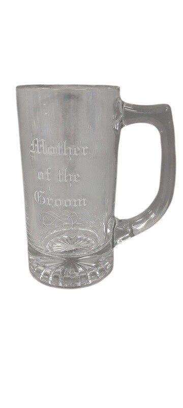 Beer Stein Mother Of The Groom Clear/White (Glass)