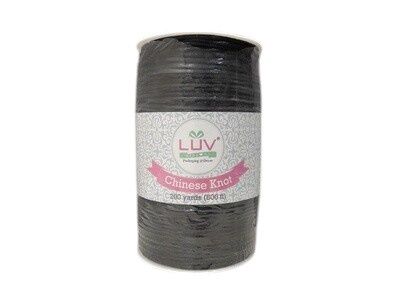 2mm x 200yd Rat-Tail Cord Black