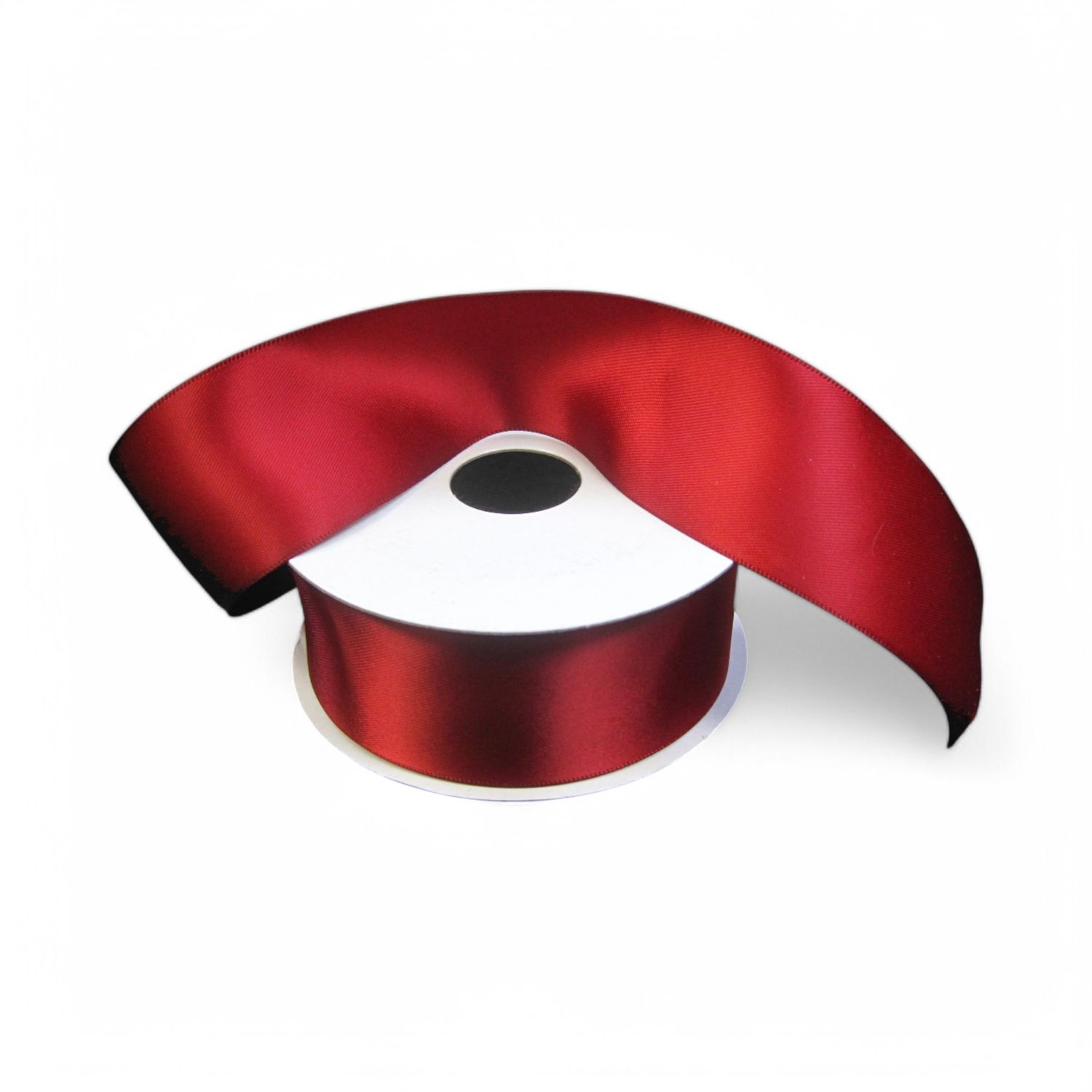 1.5&quot;x25yd Double Faced Satin Ribbon Burgundy