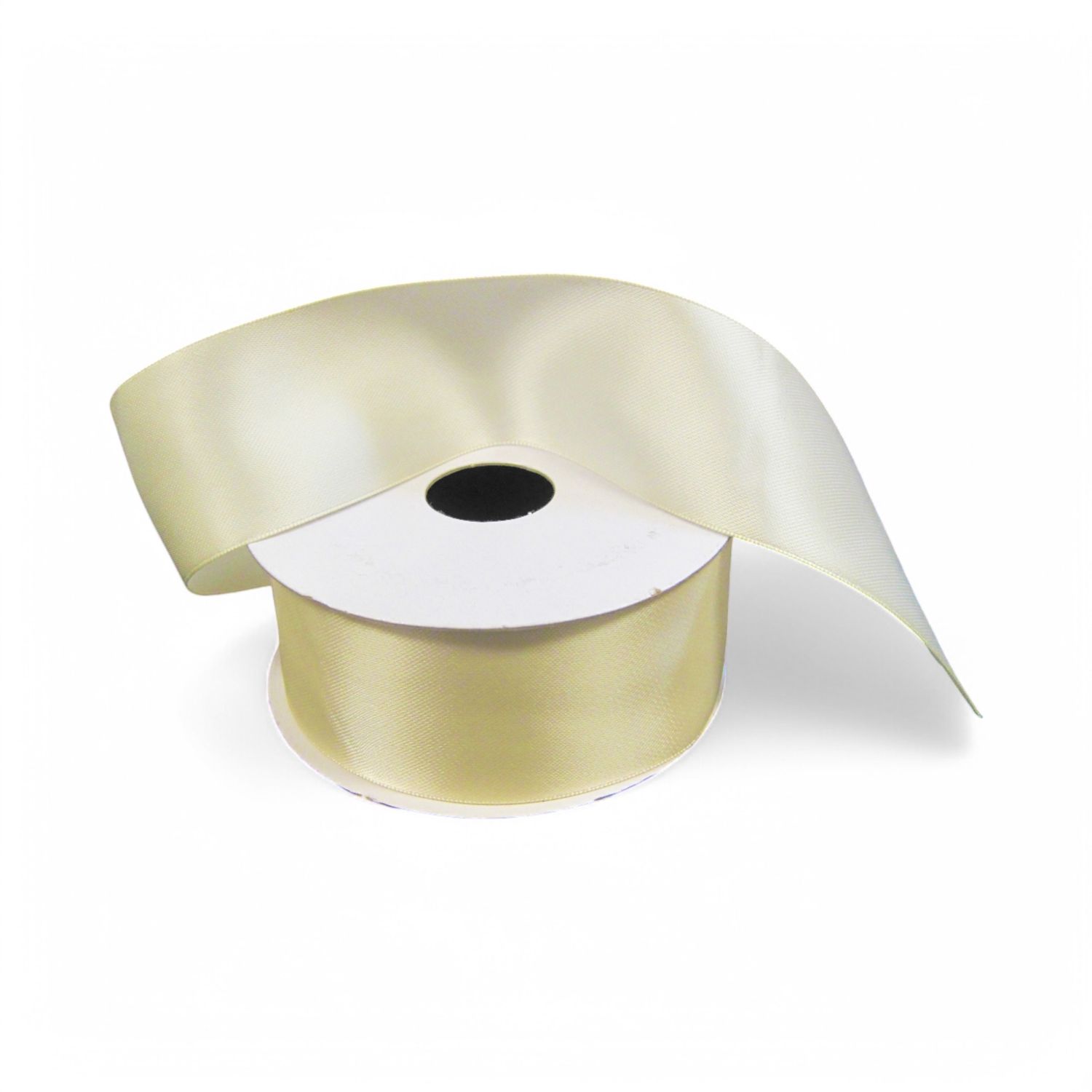 1.5&quot;x25yd Double Faced Satin Ribbon Ivory