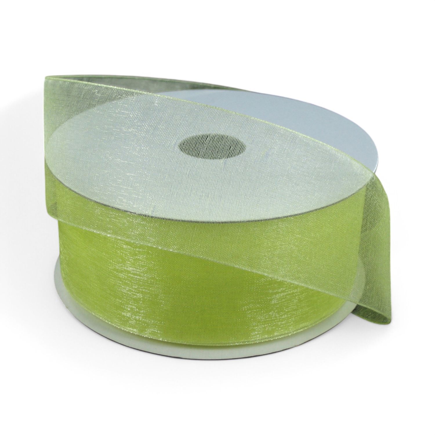 1.5"x25yd Organza Ribbon Yellow