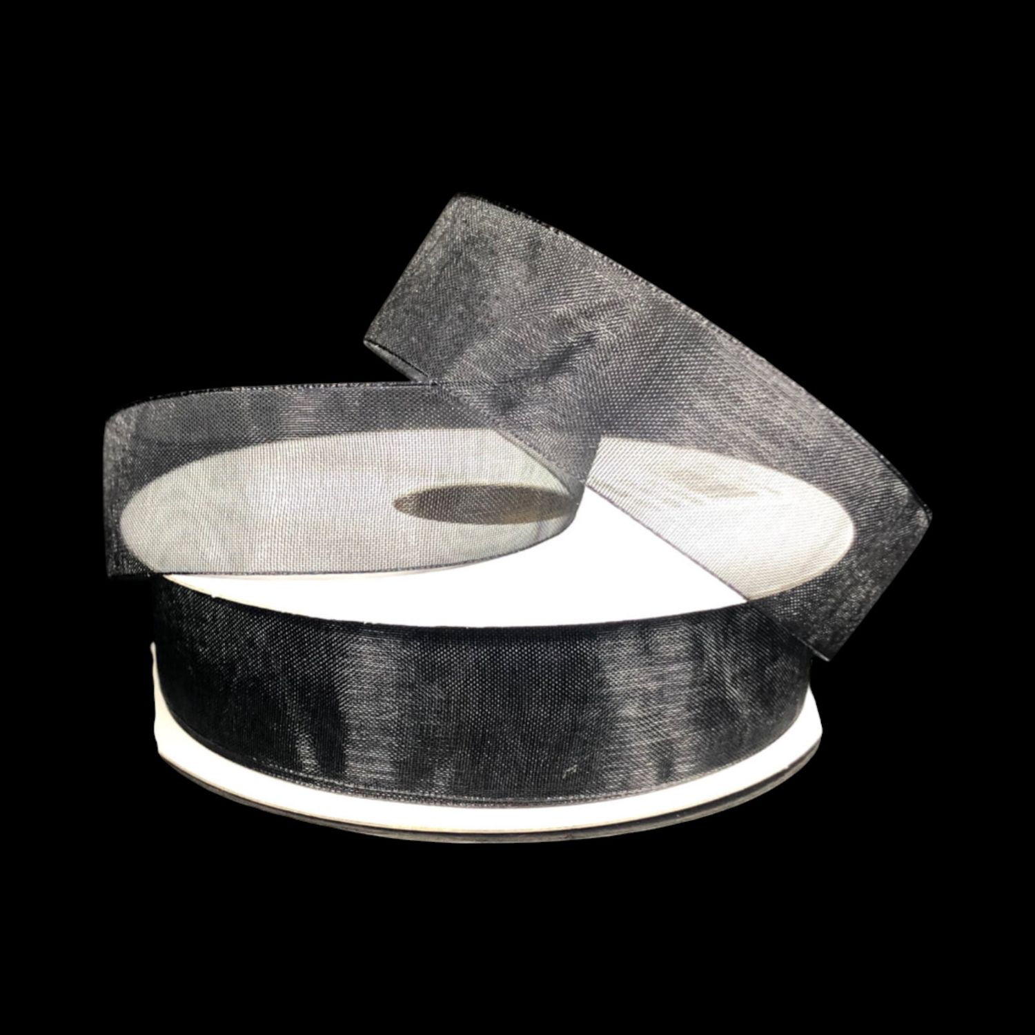 7/8&quot;x25yd Organza Ribbon Black