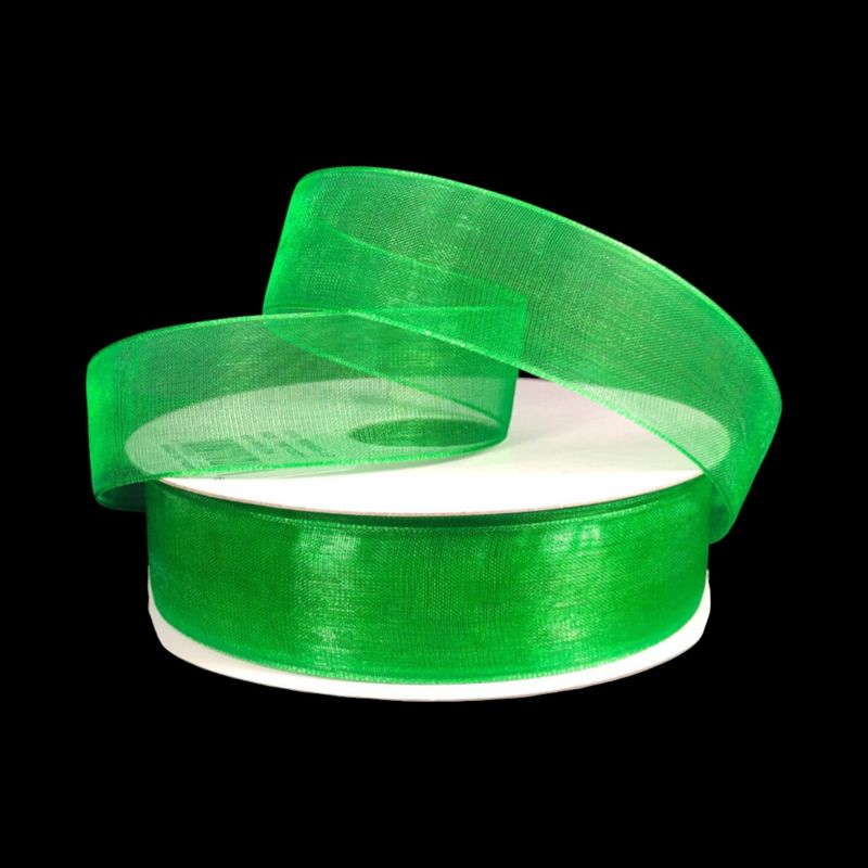 7/8&quot;x25yd Organza Ribbon Emerald