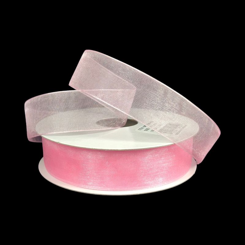 7/8&quot;x25yd Organza Ribbon Light Pink