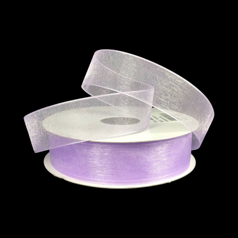 7/8&quot;x25yd Organza Ribbon Lavender