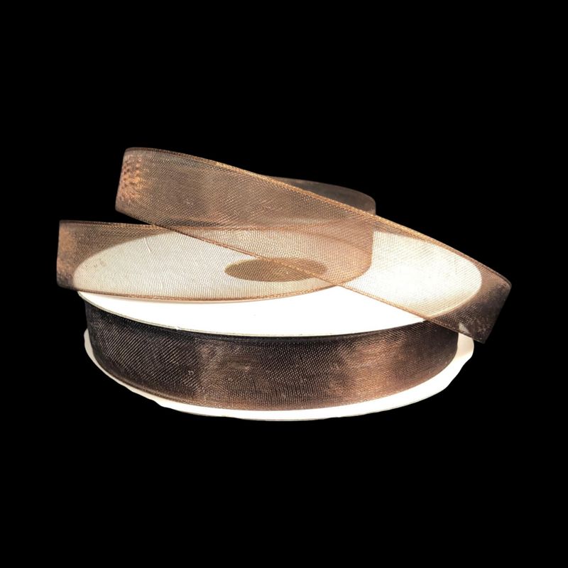 5/8&quot;x25yd Organza Ribbon Chocolate