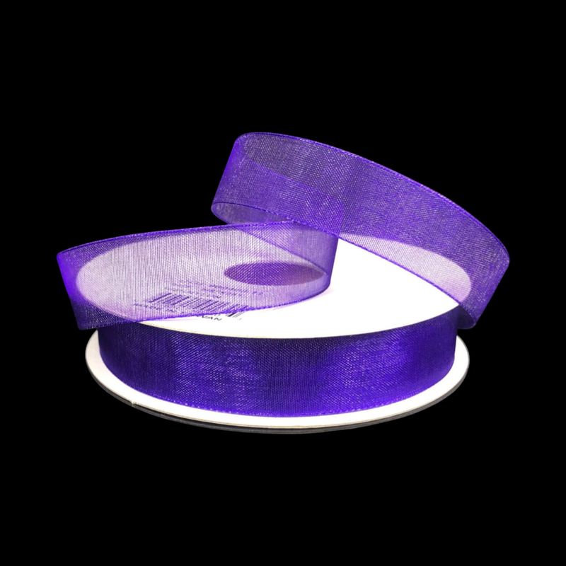 5/8&quot;x25yd Organza Ribbon Purple