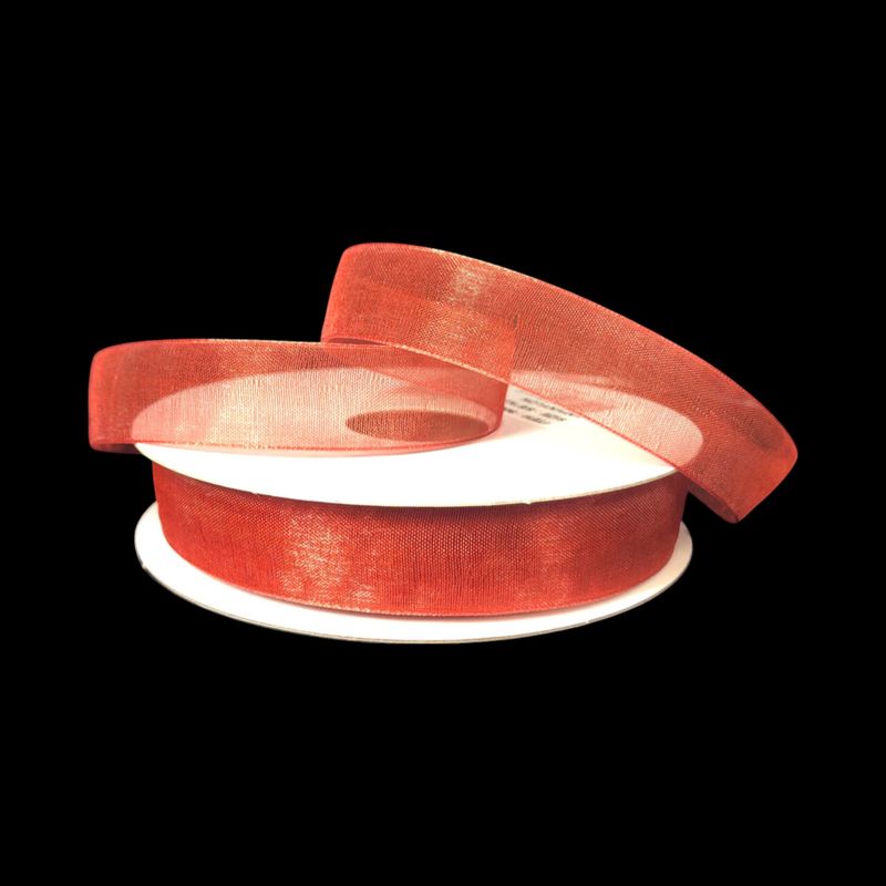 5/8&quot;x25yd Organza Ribbon Rust
