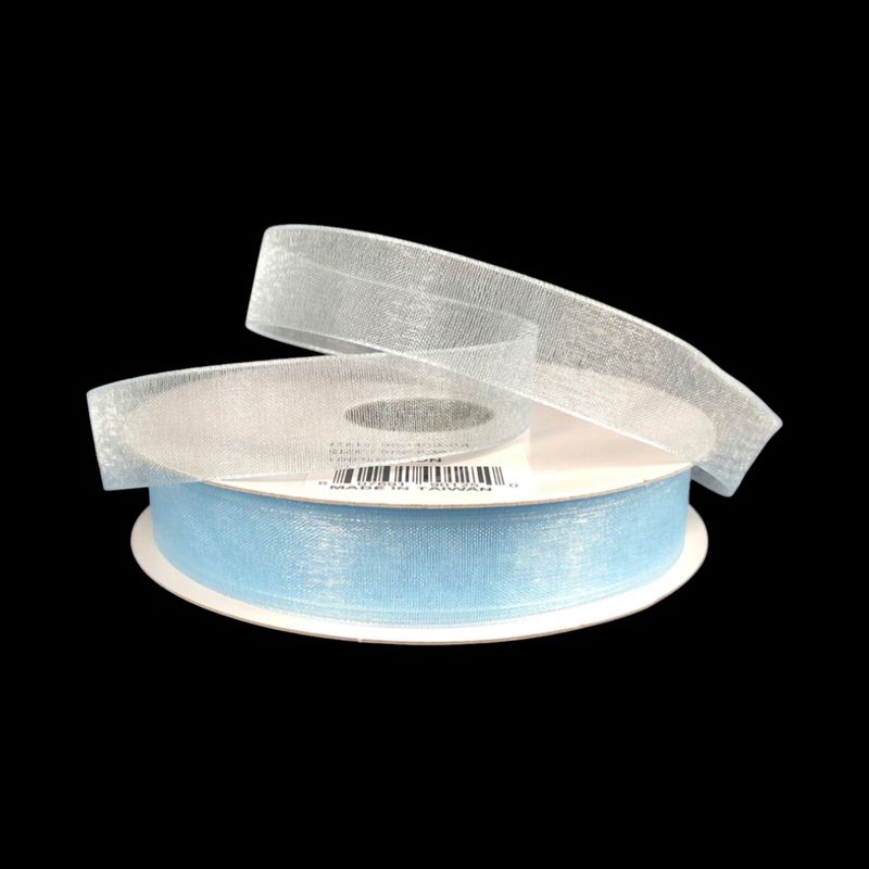 5/8&quot;x25yd Organza Ribbon Light Blue