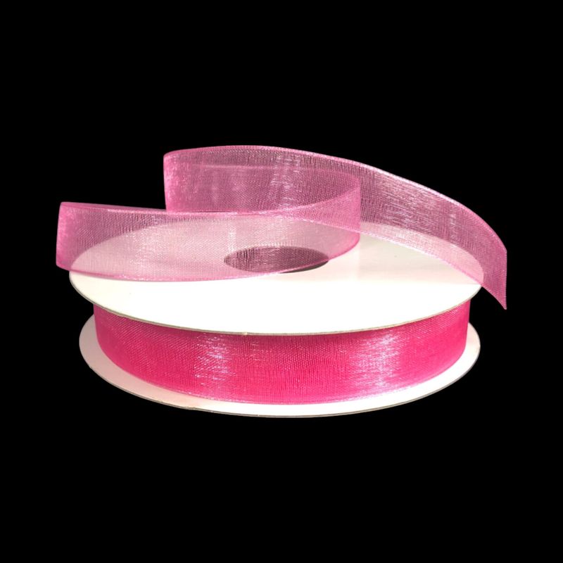 5/8&quot;x25yd Organza Ribbon Hot Pink