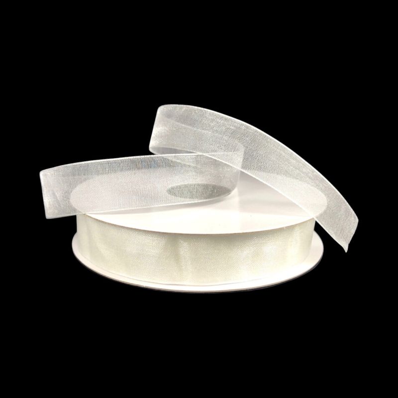 5/8&quot;x25yd Organza Ribbon White