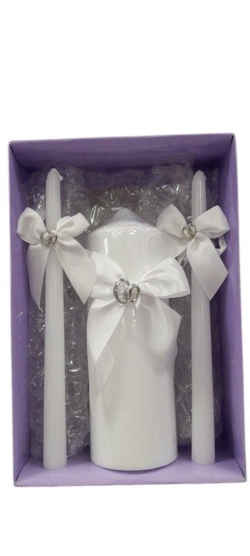 Unity Candle Set White