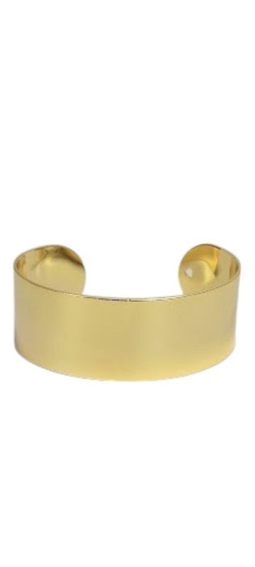 1.25&quot; Cuff Bracelet Gold