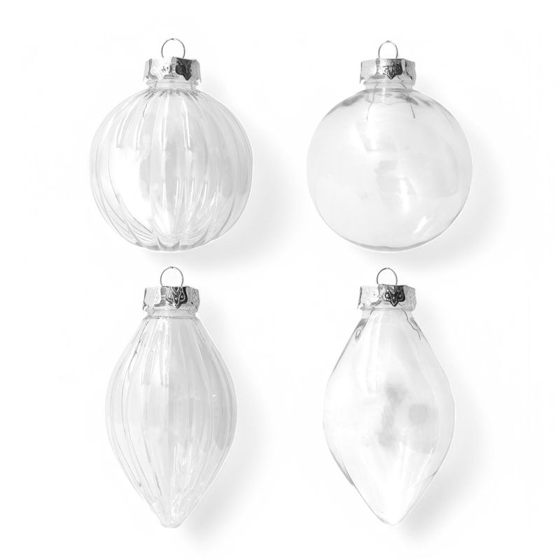 Fillable Ornament Clear Assorted (Plastic)