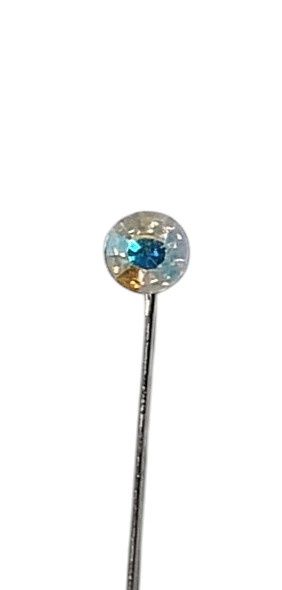 12pc Rhinestone Corsage Pins Iridescent