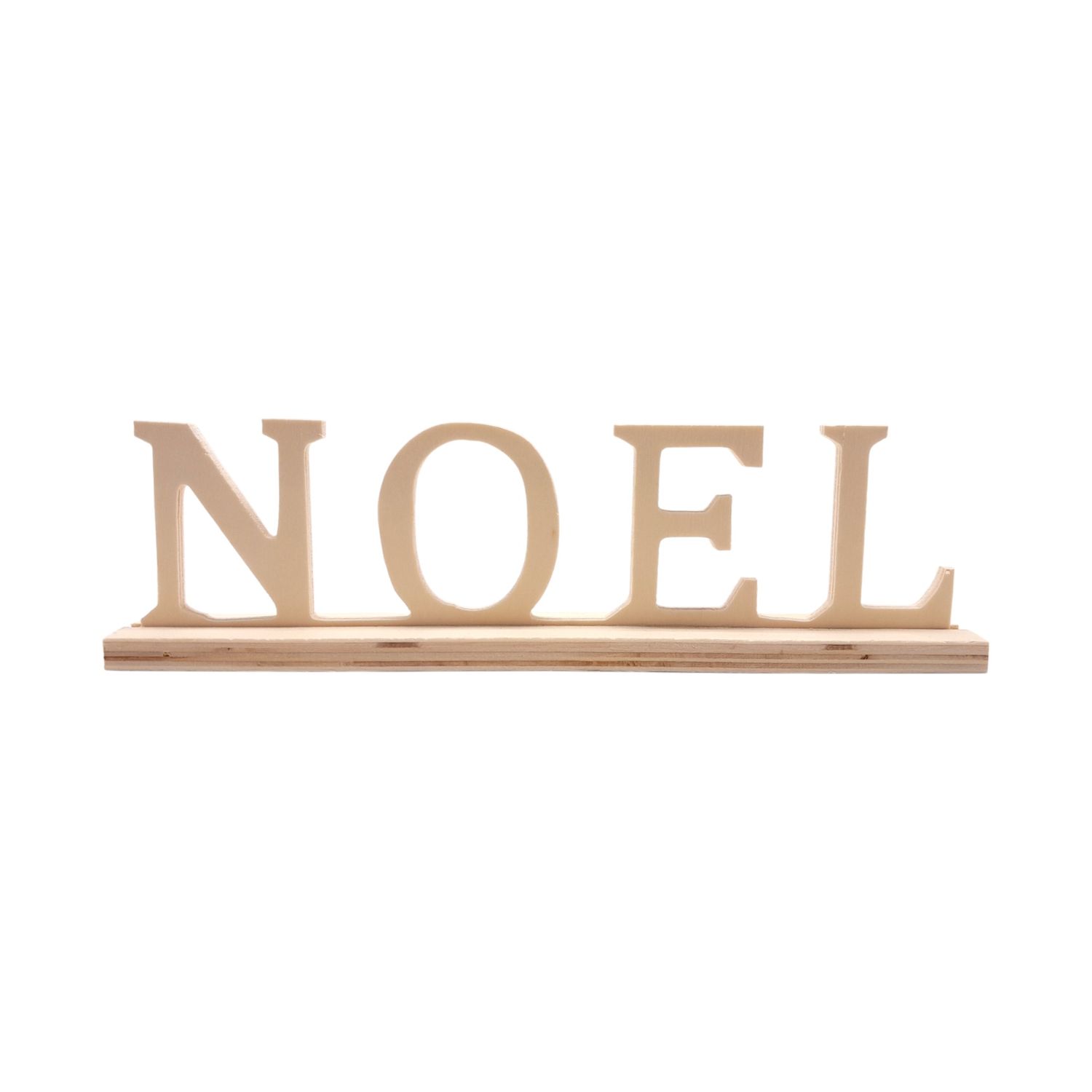 9.45&quot;x1.18&quot;x2.5&quot; Wood &quot;Noel&quot; Sign Natural