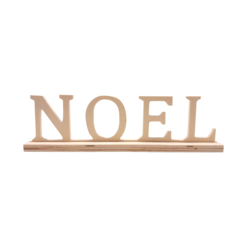 9.45&quot;x1.18&quot;x2.5&quot; Wood &quot;Noel&quot; Sign Natural