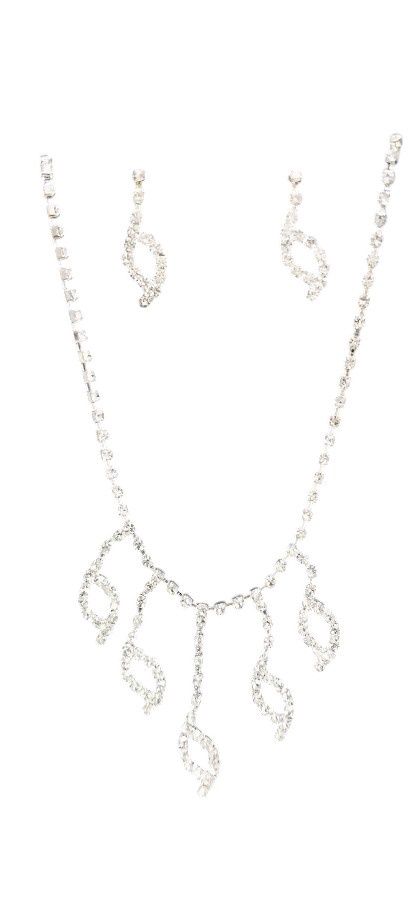 Rhinestone Jewelry Set Crystal