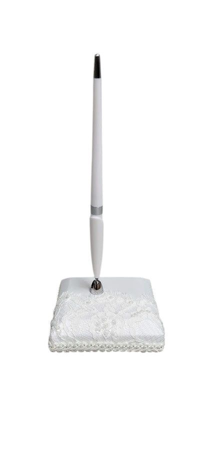 Pet Set w/Lace White/Silver