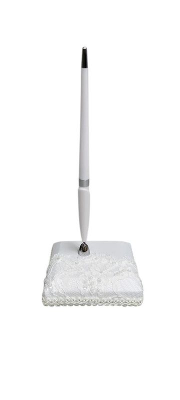 Pet Set w/Lace White/Silver